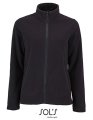 Dames Fleece Jas Sols Norman 02094 Zwart